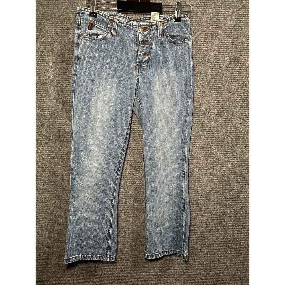 Vintage Y2K Mudd Capri Light Wash Denim‎ Jeans Size 5 Low Rise